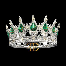 KRUNA MISS - Plastik - Srebro Zelena